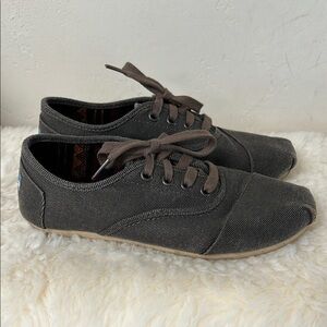 Tom’s Gray Canvas Women’s Shoes